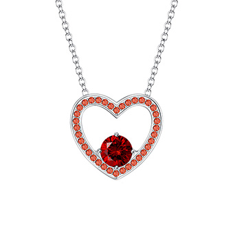 Louisa Secret, Jewelry, 33 Louisa Secret Heart Pendant Necklace Rose Gold  Tone Womens Boxed Jewelry
