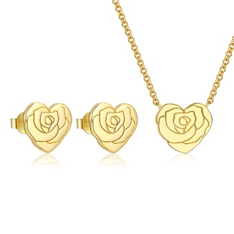 Rose Flower Jewelry Sets